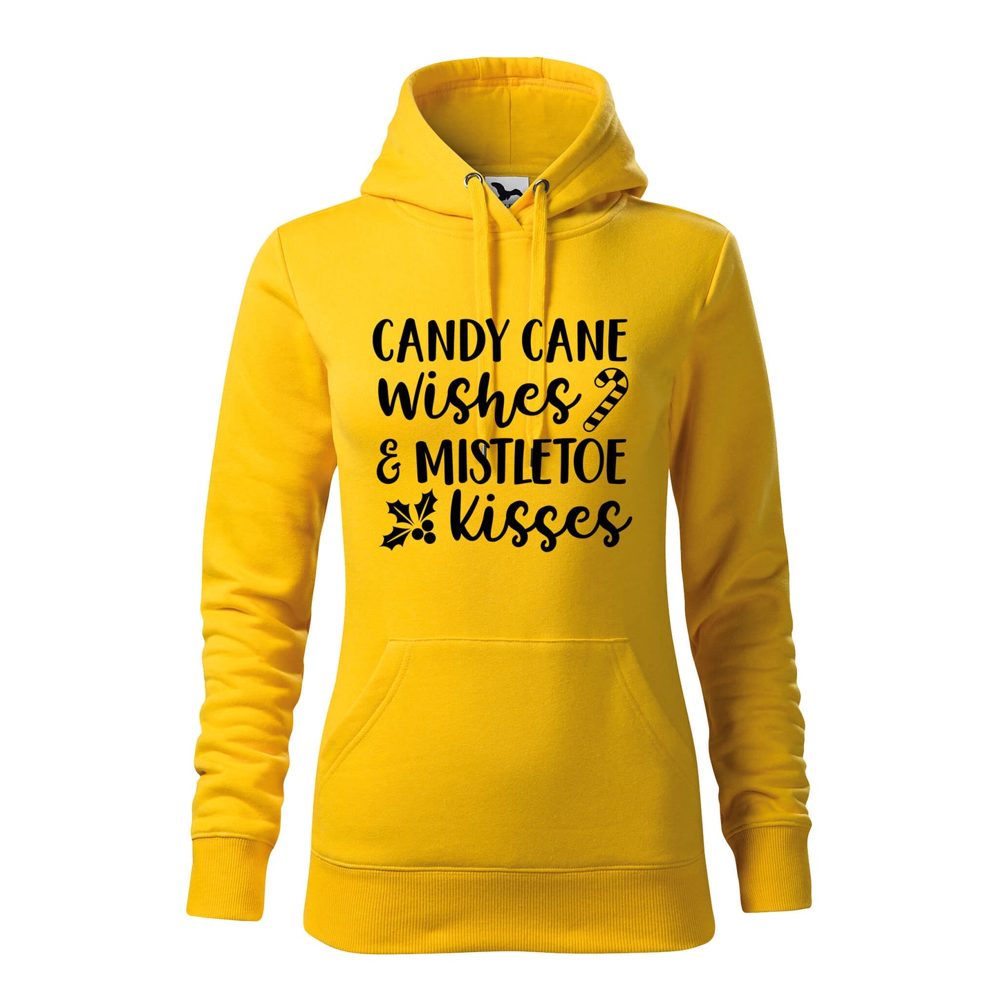 Candy cane wishes mistletoe kisses hoodie - rvdesignprint