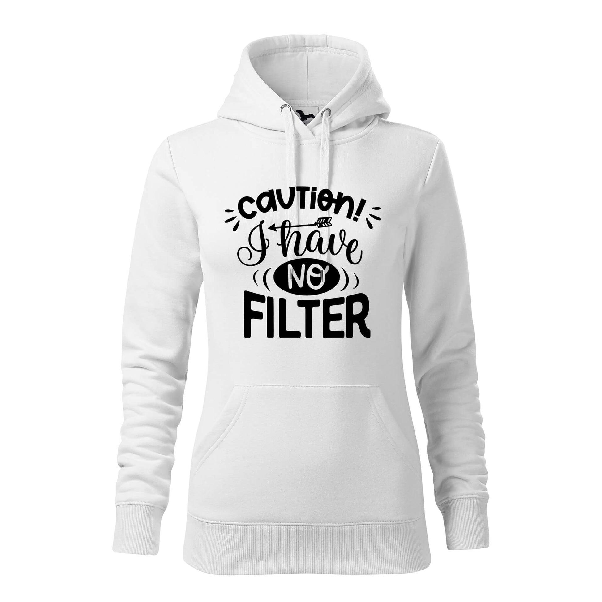 Caution no filter hoodie - rvdesignprint