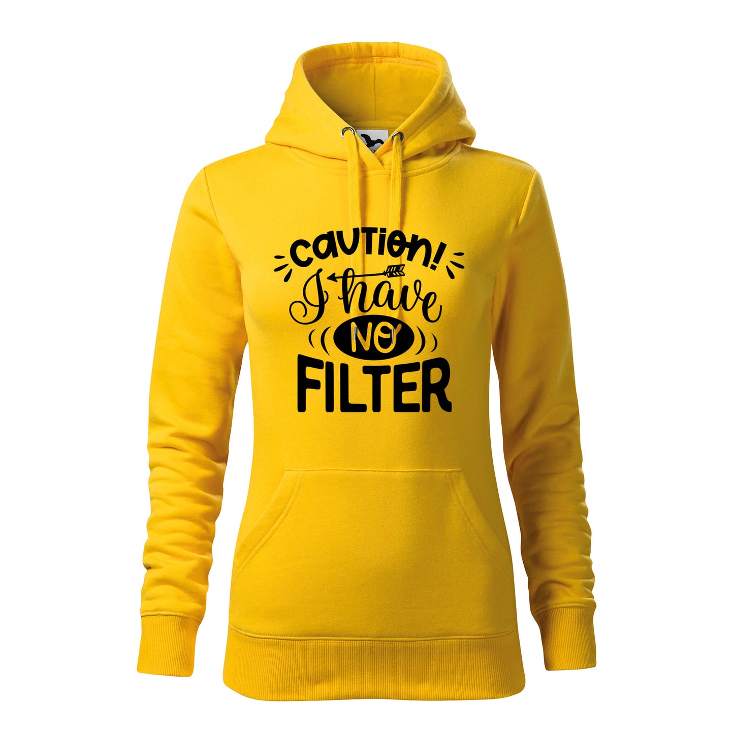 Caution no filter hoodie - rvdesignprint