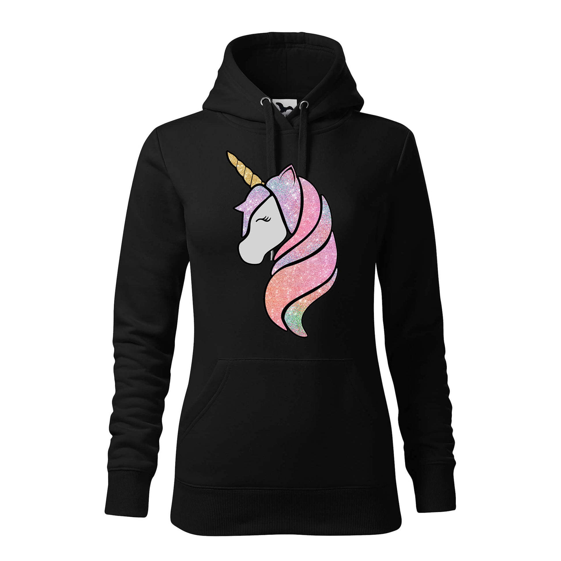 Glitter unicorn head hoodie - rvdesignprint