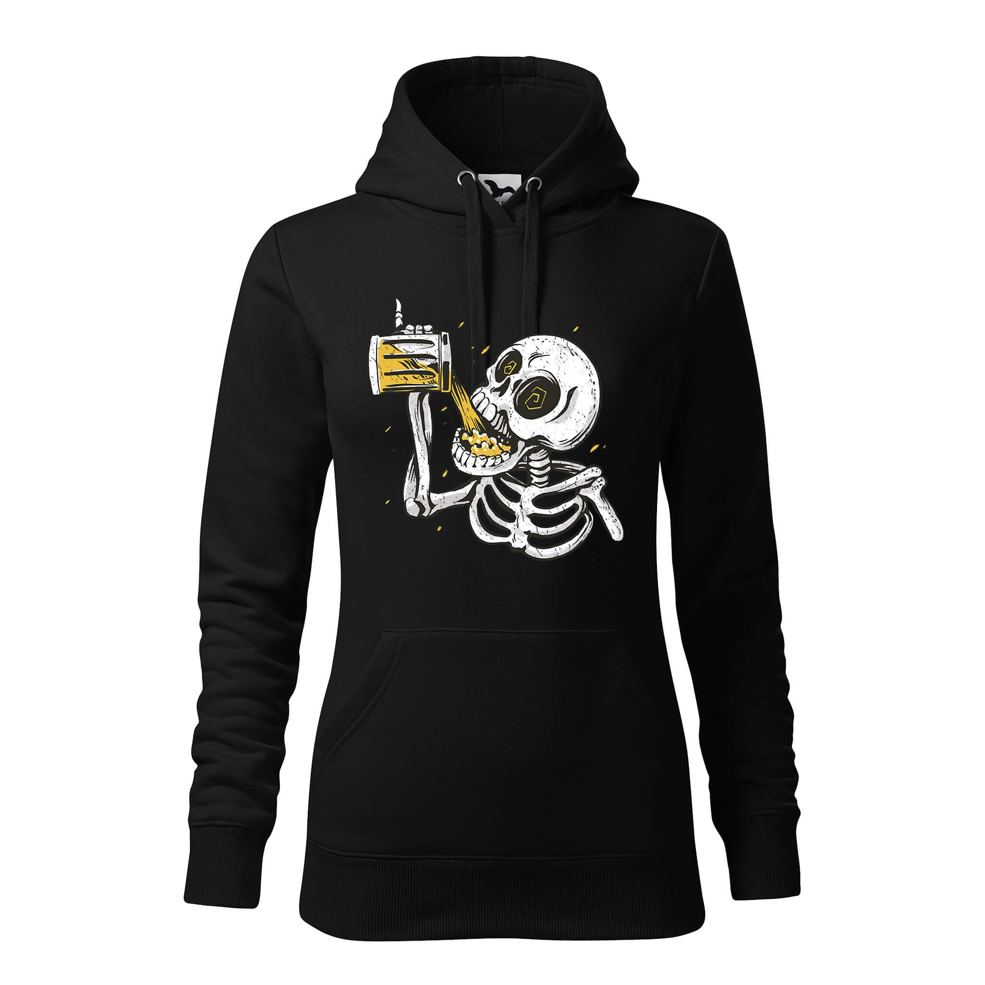 Skeleton drinking beer hoodie - rvdesignprint