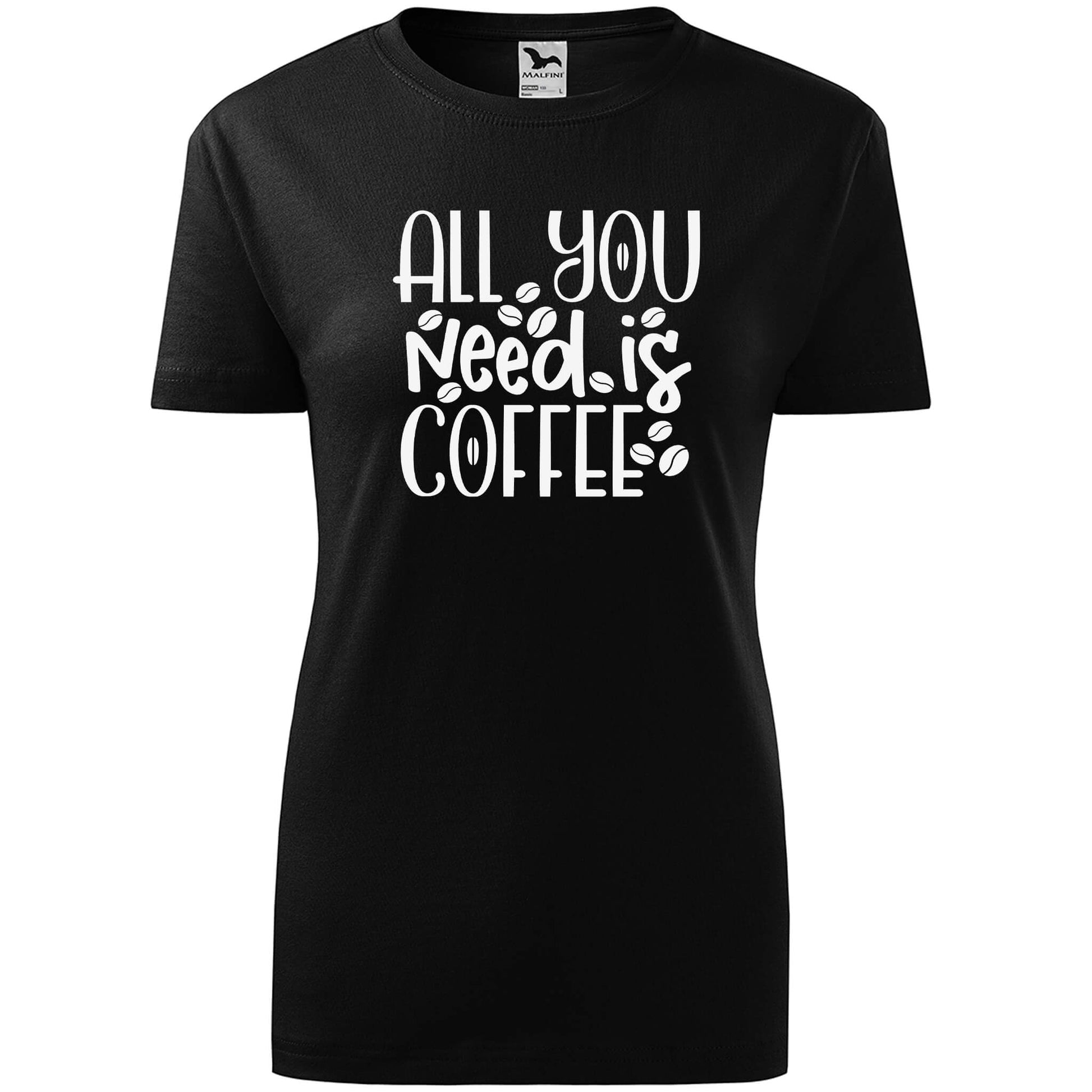 T-shirt - All you need is coffee - rvdesignprint