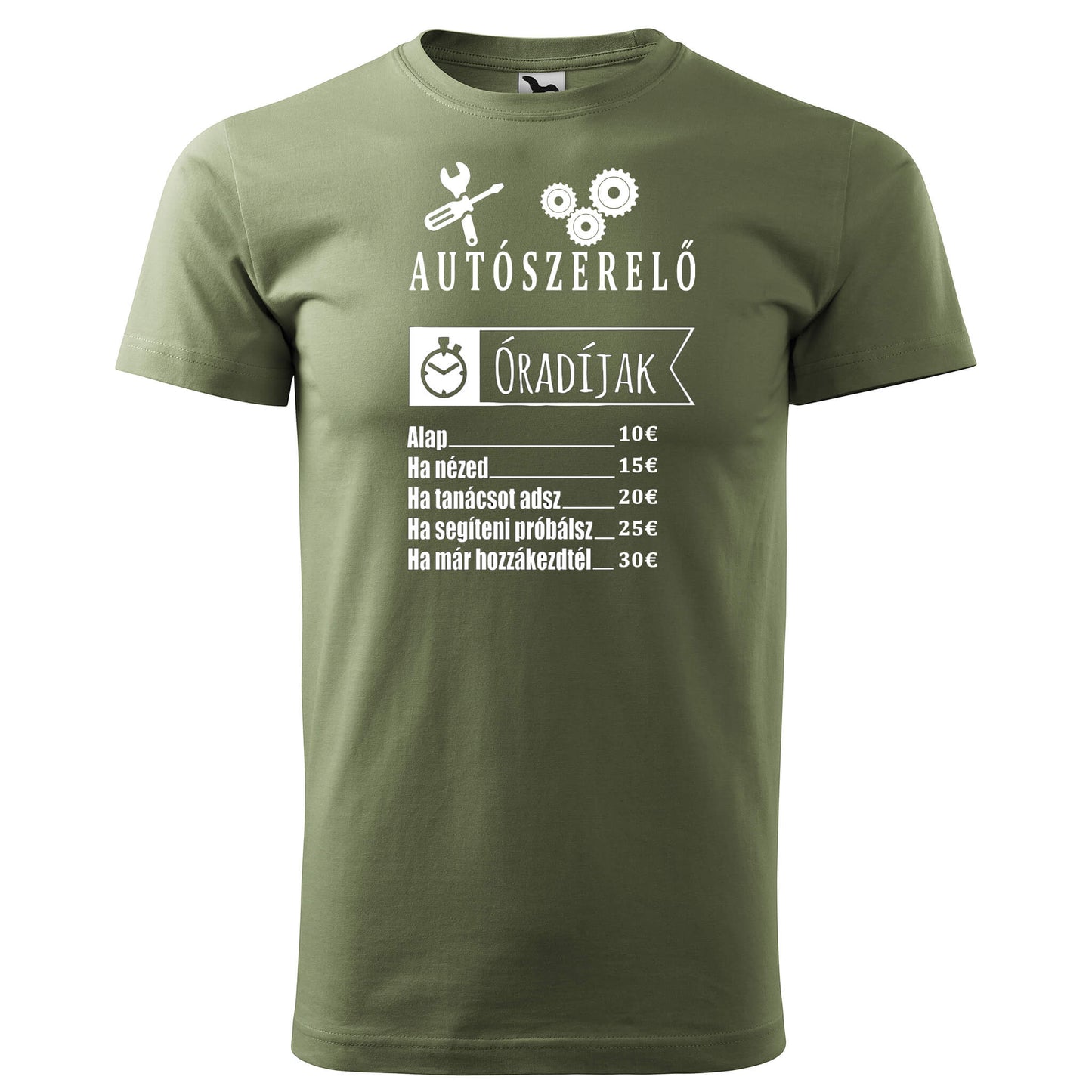 T-shirt - Autószerelő óradíjak - rvdesignprint