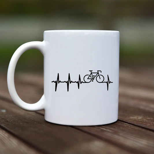 Mug - EKG - Bicycle - rvdesignprint