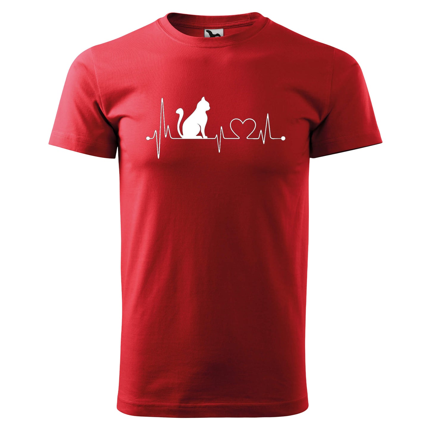 T-shirt - EKG - Cat - rvdesignprint