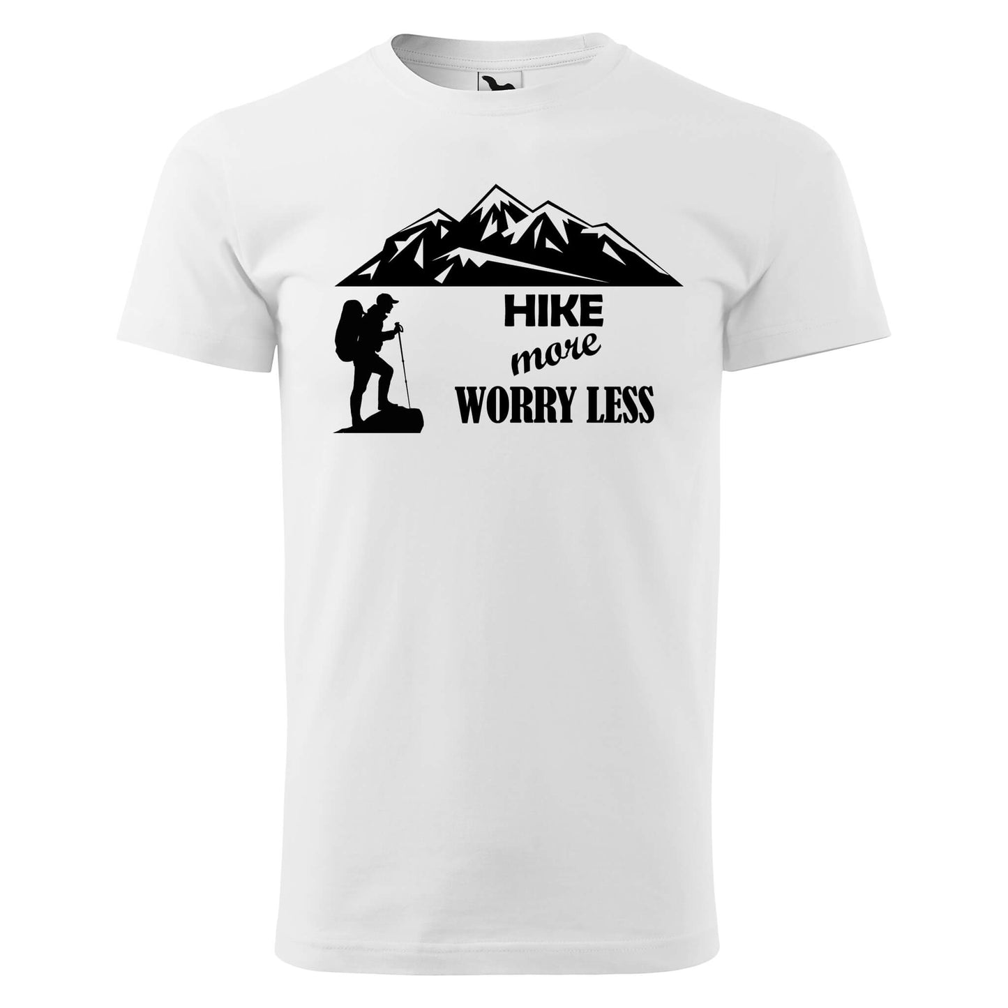T-shirt - Hike more worry less - rvdesignprint