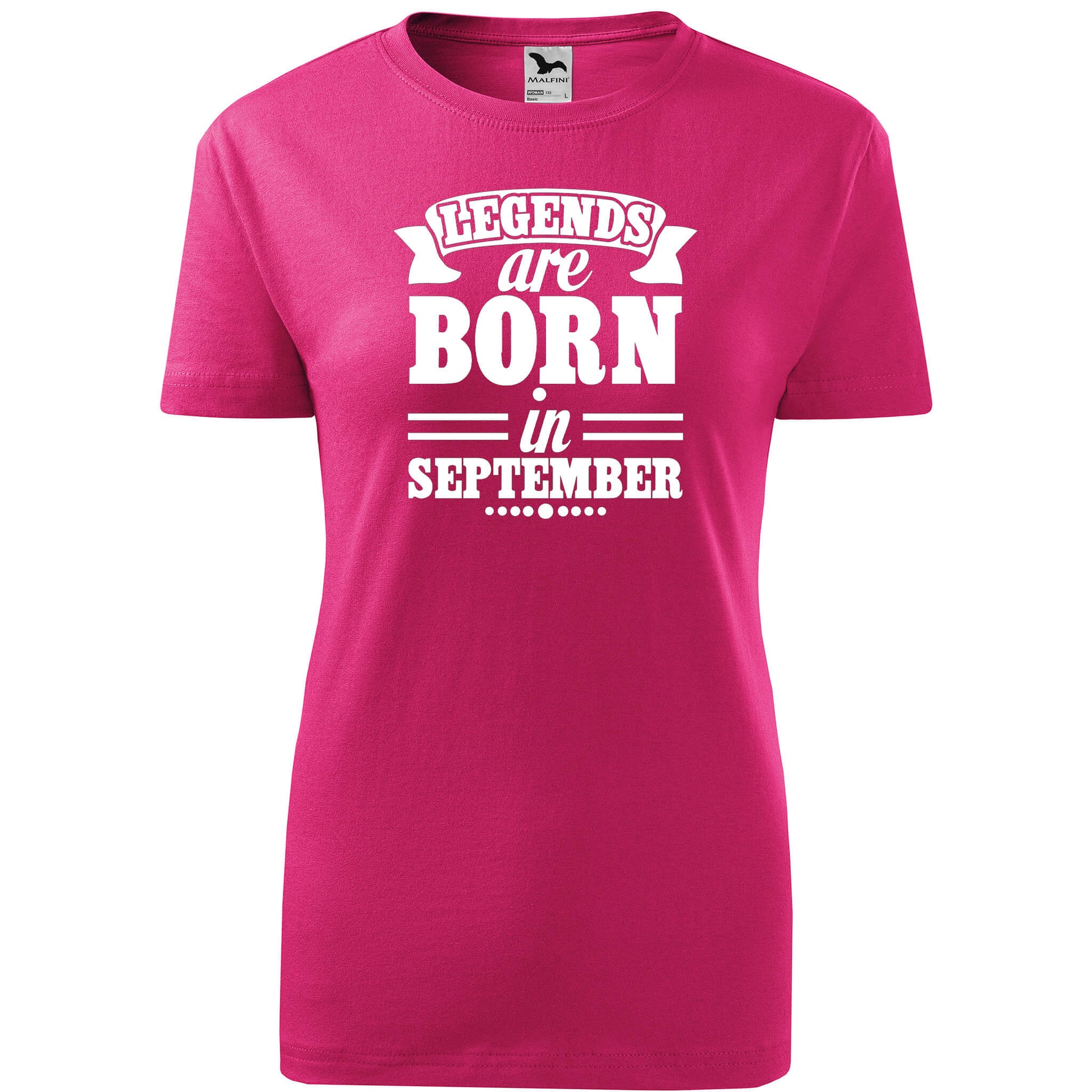 T-shirt - Legends are born in September - Customizable - rvdesignprint