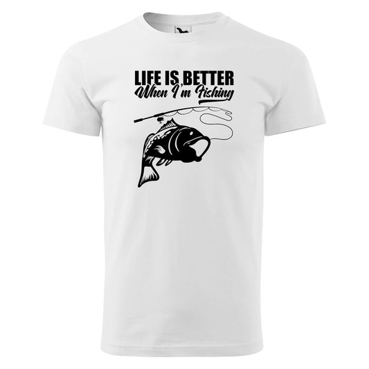 T-shirt - Life is better when I'm fishing - rvdesignprint