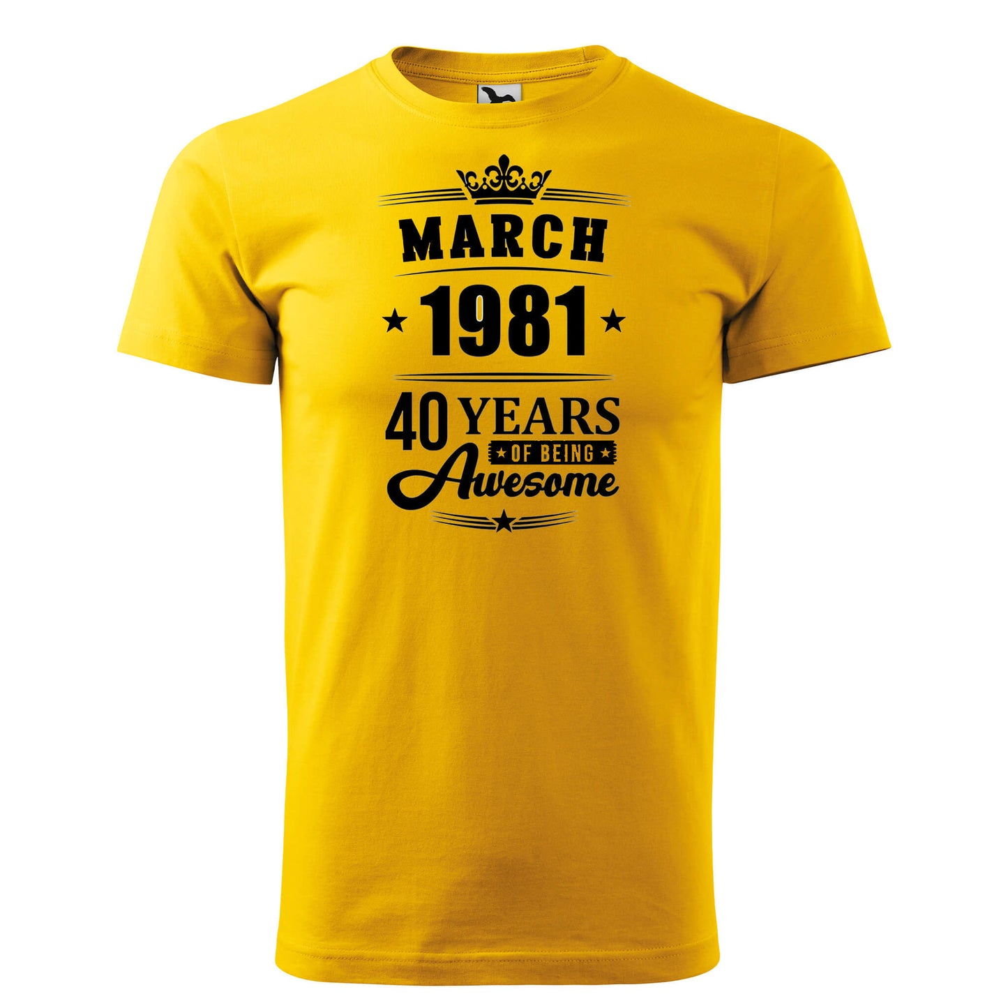 T-shirt - March 1981 - 41 years of being awesome - Customizable - rvdesignprint