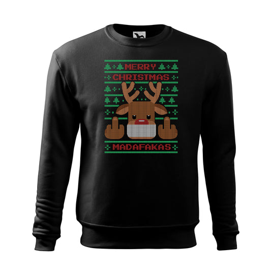 Merry christmas madafakas pulóver - férfi