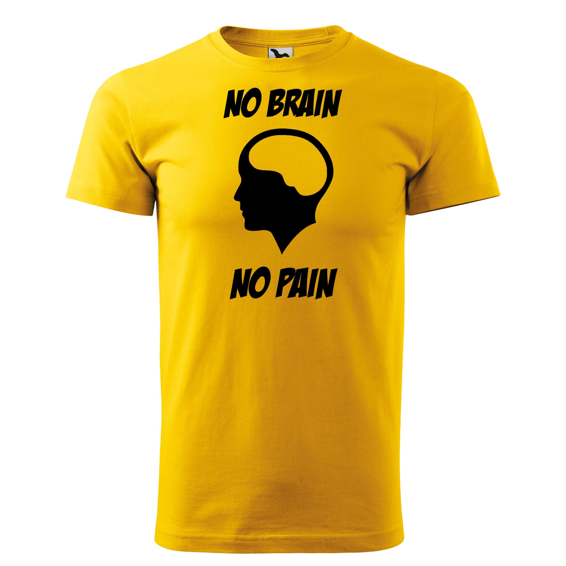 T-shirt - No brain no pain - rvdesignprint
