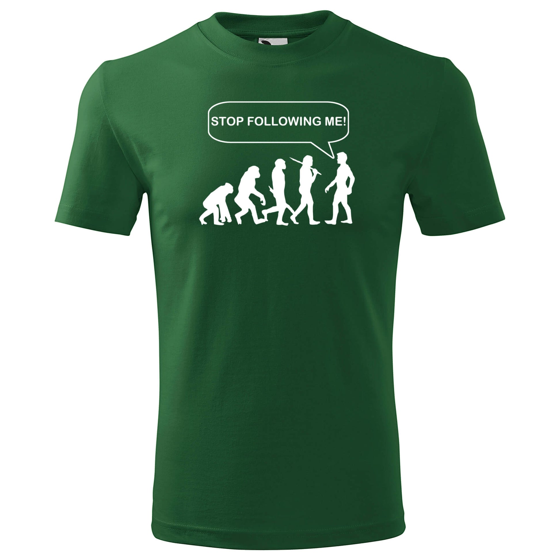 T-shirt - Evolution - Stop following me! - rvdesignprint