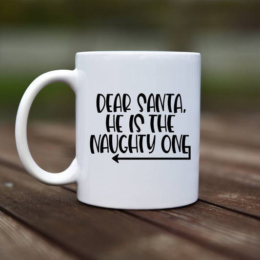 Mug - Dear santa he naughty - rvdesignprint