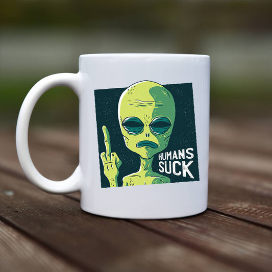 Mug - Humans suck alien - rvdesignprint