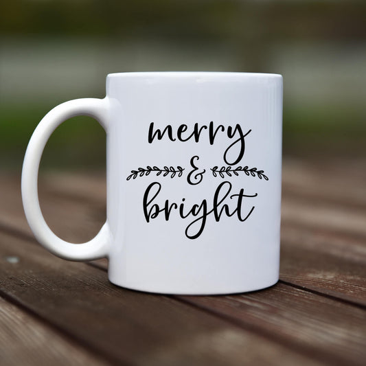 Mug - Merry and bright 2 - rvdesignprint