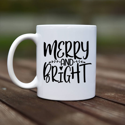 Mug - Merry and bright - rvdesignprint