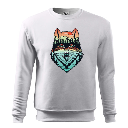 Wolf art sweatshirt - mens